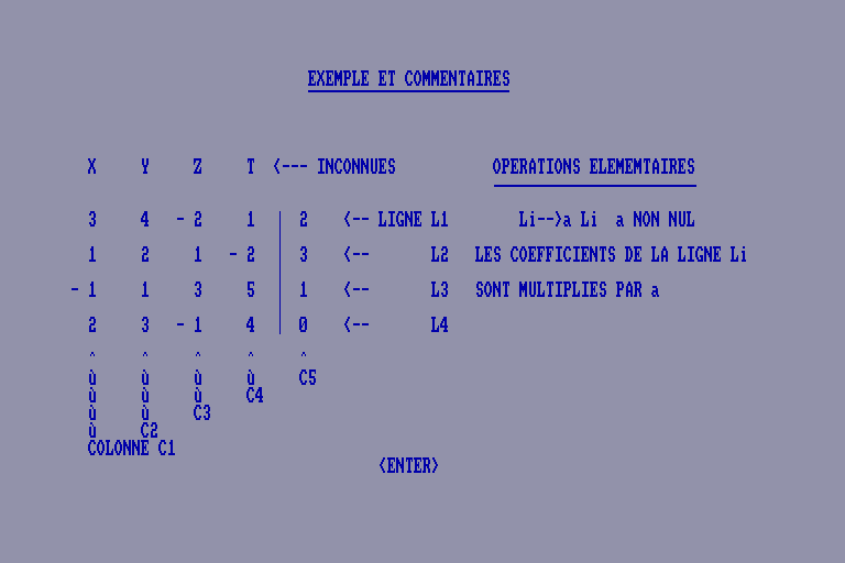 screenshot of the Amstrad CPC game Equations by GameBase CPC