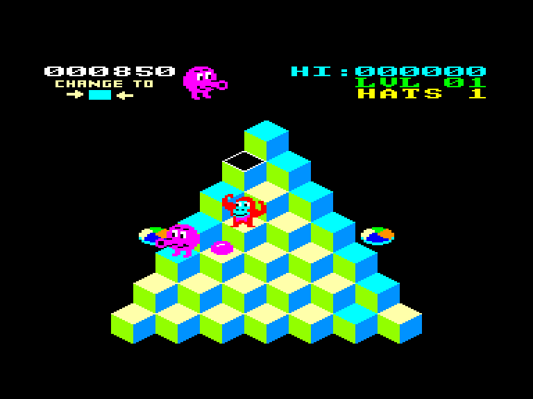 screenshot of the Amstrad CPC game Er*bert by GameBase CPC