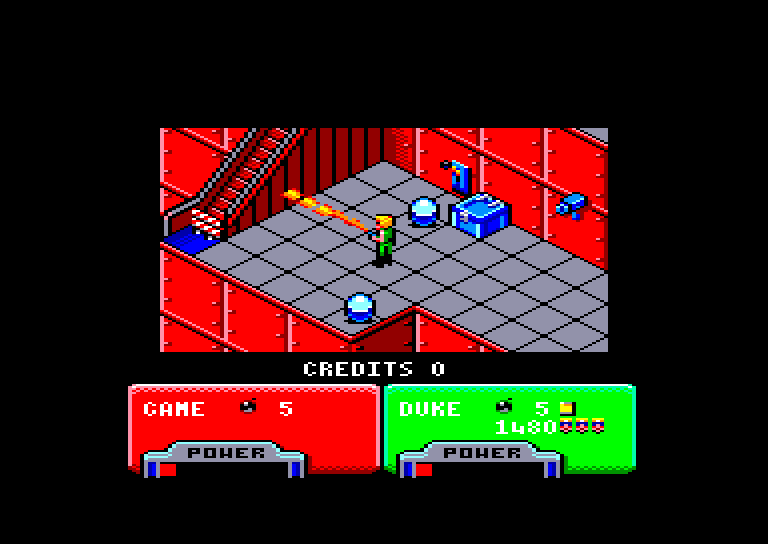 screenshot of the Amstrad CPC game Escape from the planet of the robot monsters by GameBase CPC