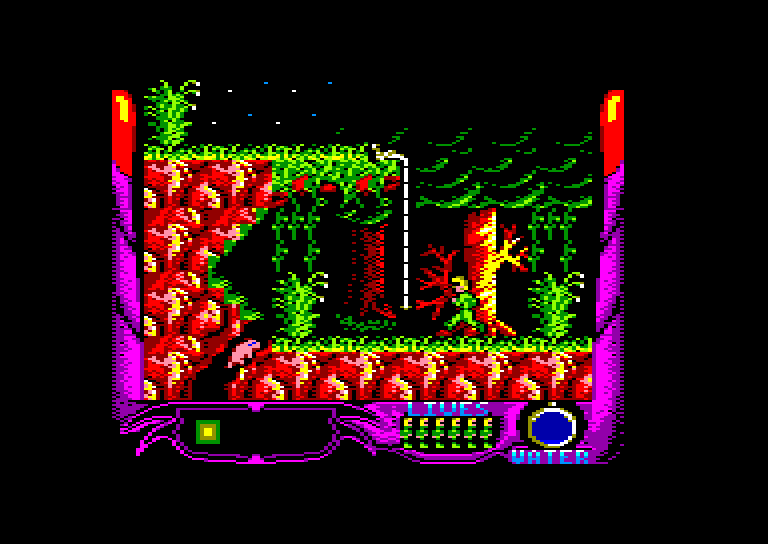 screenshot of the Amstrad CPC game Espada Sagrada (la) by GameBase CPC