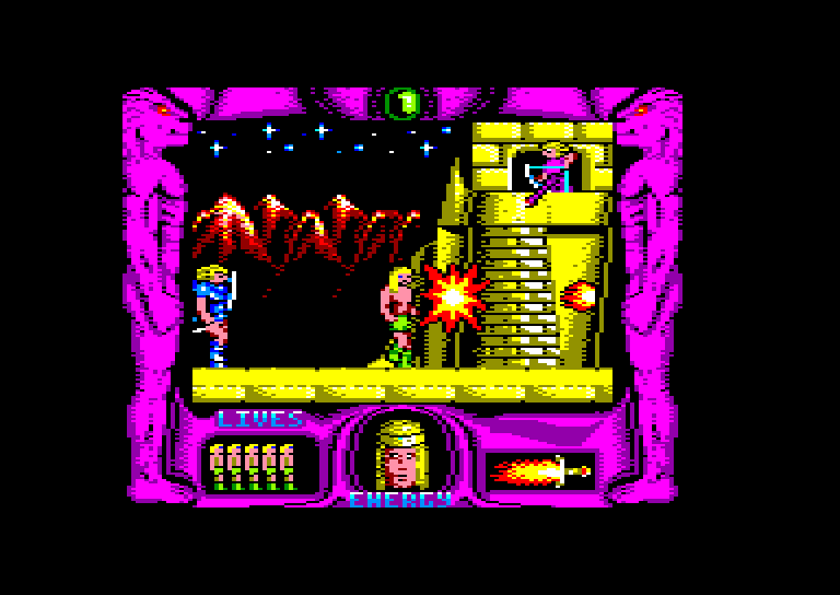 screenshot of the Amstrad CPC game Espada Sagrada (la) by GameBase CPC