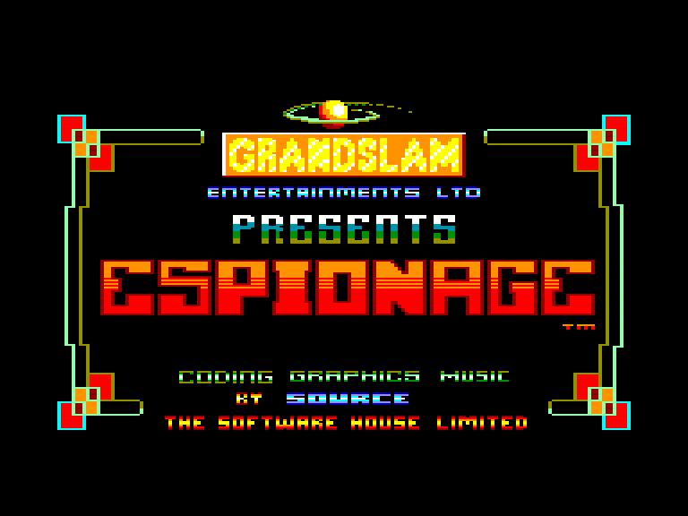 screenshot of the Amstrad CPC game Espionage by GameBase CPC