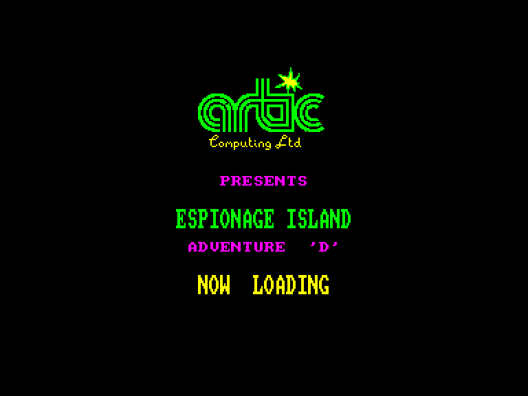screenshot of the Amstrad CPC game Espionage island adventure d by GameBase CPC