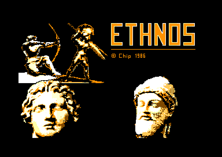 screenshot of the Amstrad CPC game Ethnos by GameBase CPC