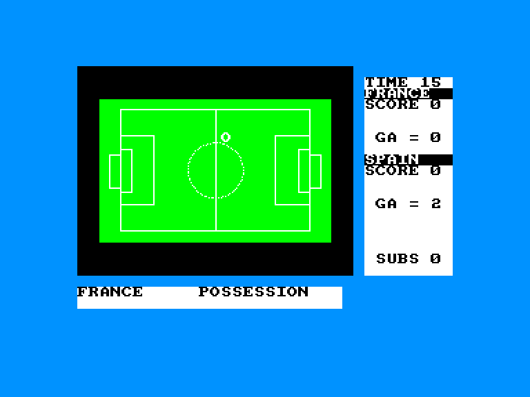 screenshot of the Amstrad CPC game European champions by GameBase CPC
