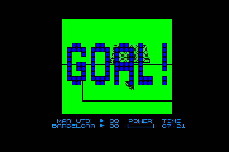 screenshot of the Amstrad CPC game European Soccer Challenge by GameBase CPC