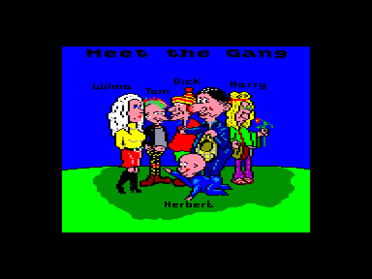 screenshot of the Amstrad CPC game Everyone's a wally by GameBase CPC
