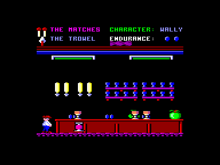 screenshot of the Amstrad CPC game Everyone's a wally by GameBase CPC