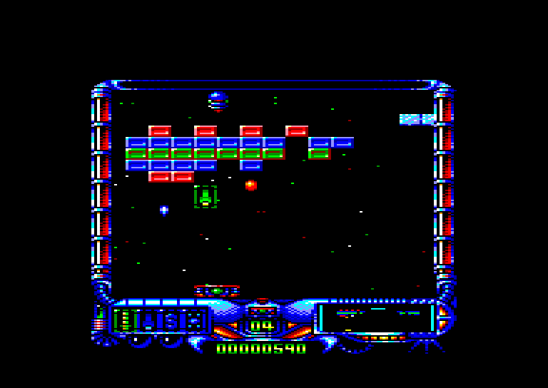 screenshot of the Amstrad CPC game Exploding Wall by GameBase CPC