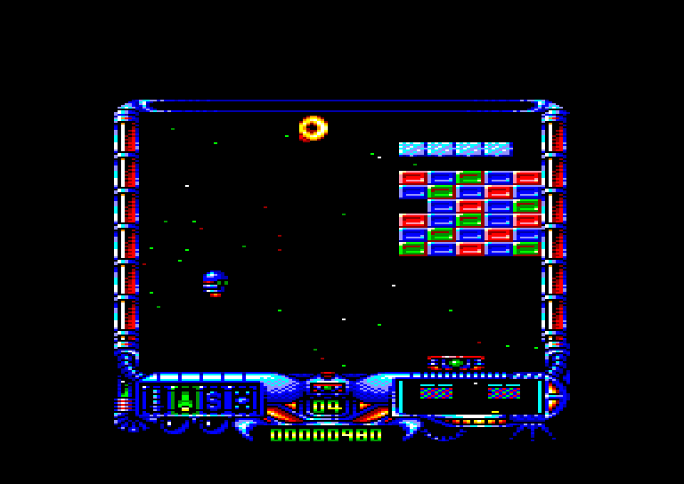 screenshot of the Amstrad CPC game Exploding Wall by GameBase CPC