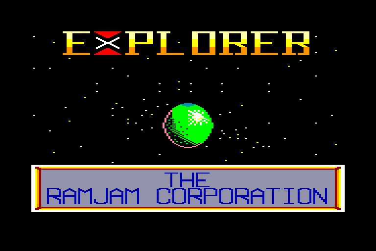 screenshot of the Amstrad CPC game Explorer by GameBase CPC