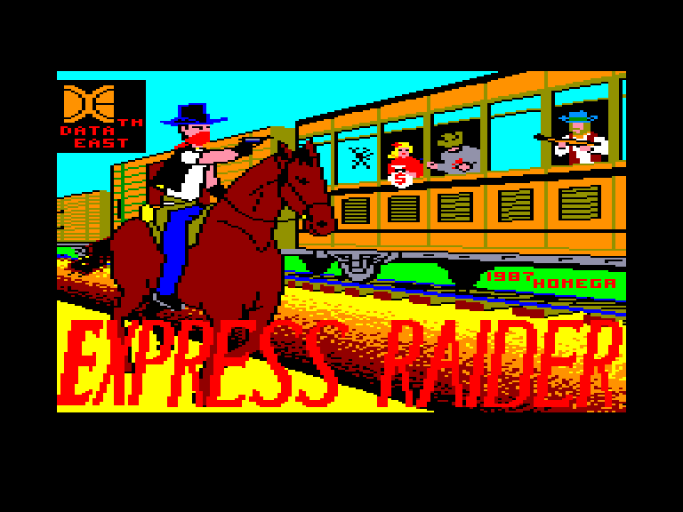 screenshot of the Amstrad CPC game Express raider by GameBase CPC