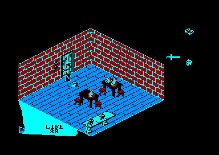 screenshot of the Amstrad CPC game Fairlight: a prelude by GameBase CPC