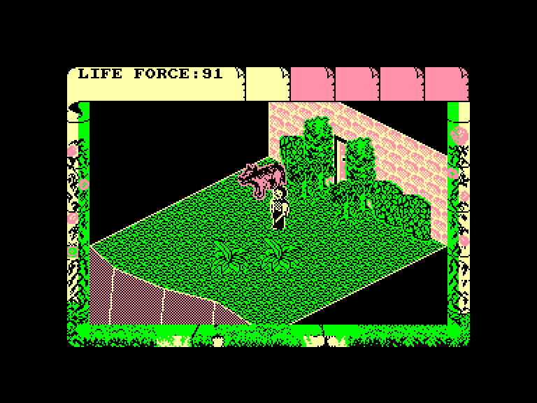 screenshot of the Amstrad CPC game Fairlight II: a trail of darkness by GameBase CPC
