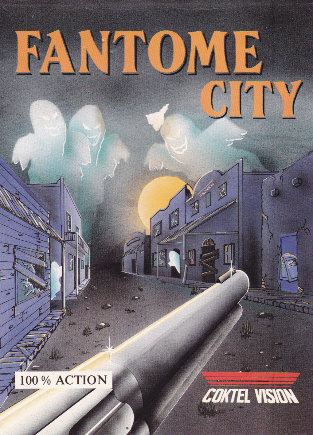 screenshot of the Amstrad CPC game Fantome city by GameBase CPC