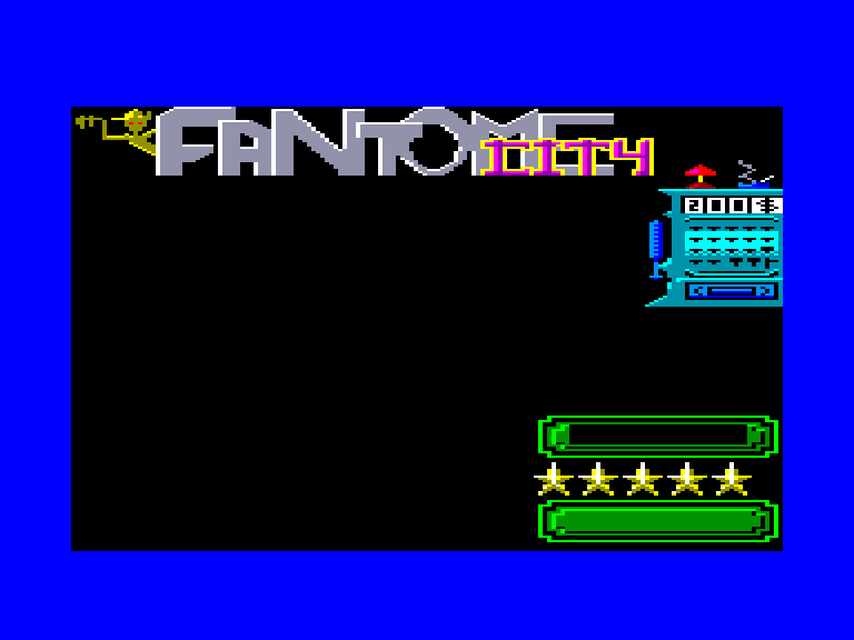 screenshot of the Amstrad CPC game Fantome city by GameBase CPC