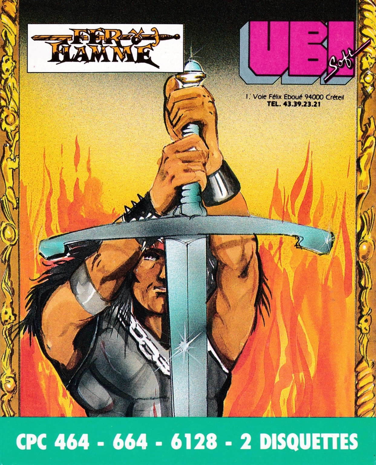 Jeu Fer et Flamme (Ubi Soft) pour Amstrad CPC 6128 / 664