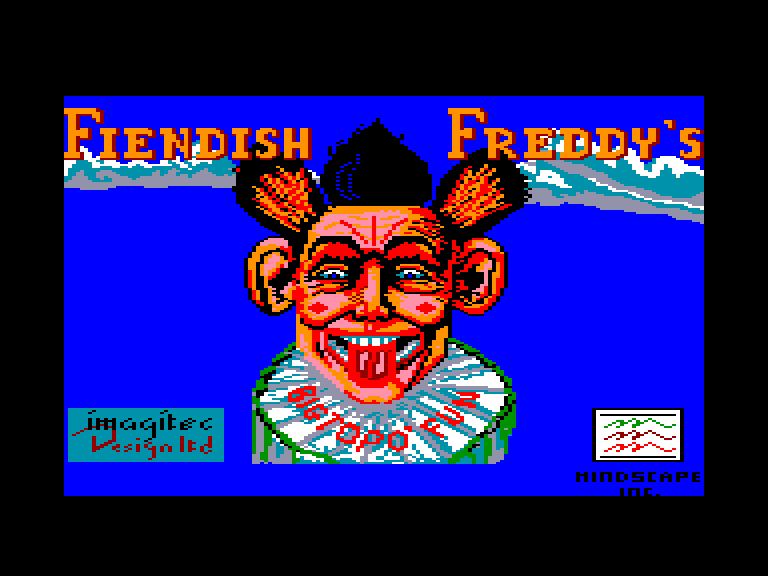 screenshot of the Amstrad CPC game Fiendish Freddy's Big Top o' Fun by GameBase CPC