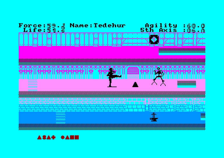 screenshot of the Amstrad CPC game Fifth Axis (the) by GameBase CPC
