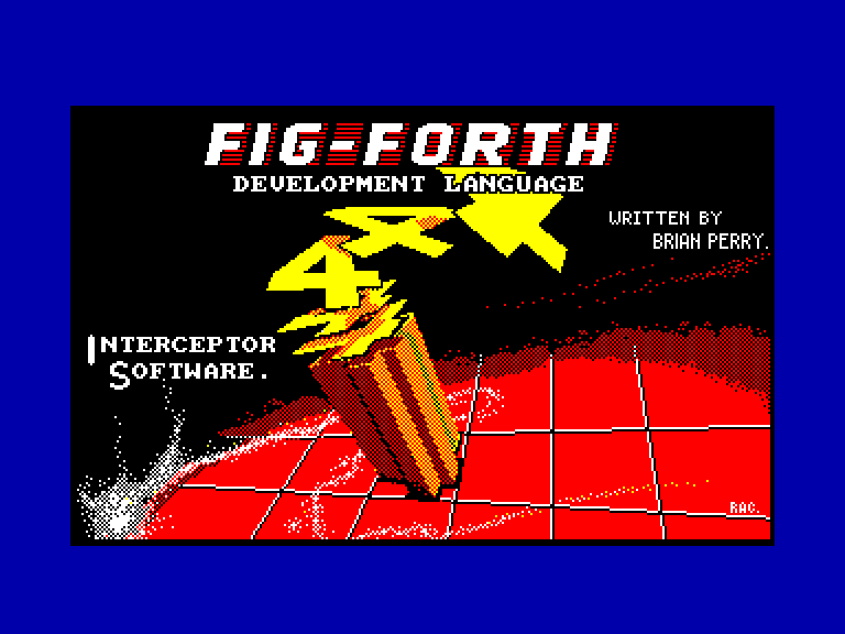 screenshot of the Amstrad CPC game Amstrad Fig-Forth 1.1 by GameBase CPC