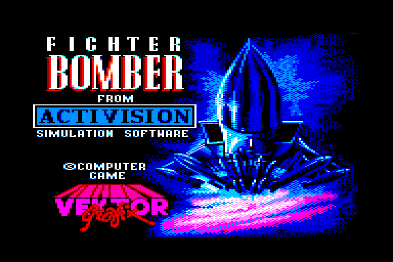 screenshot of the Amstrad CPC game Fighter bomber by GameBase CPC