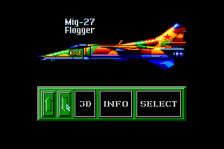 screenshot of the Amstrad CPC game Fighter bomber by GameBase CPC