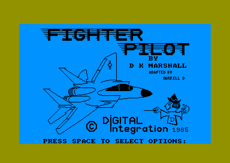 screenshot of the Amstrad CPC game Fighter pilot by GameBase CPC