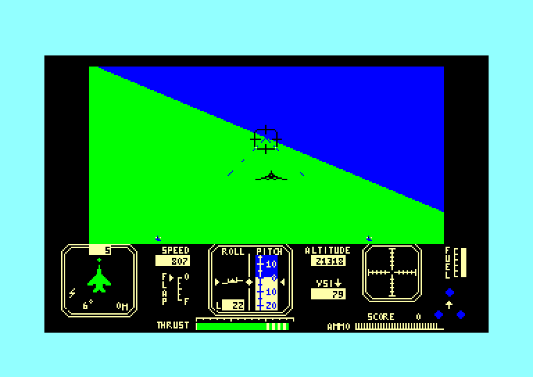 screenshot of the Amstrad CPC game Fighter pilot by GameBase CPC