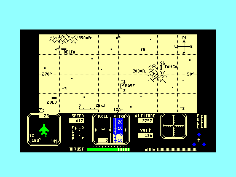 screenshot of the Amstrad CPC game Fighter pilot by GameBase CPC