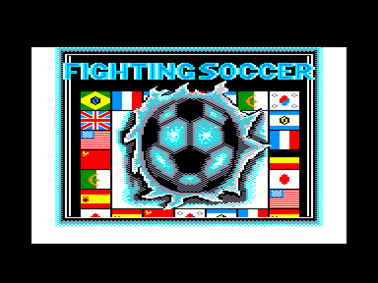 screenshot of the Amstrad CPC game Fighting Soccer by GameBase CPC