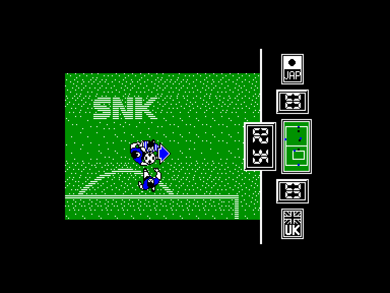 screenshot of the Amstrad CPC game Fighting Soccer by GameBase CPC