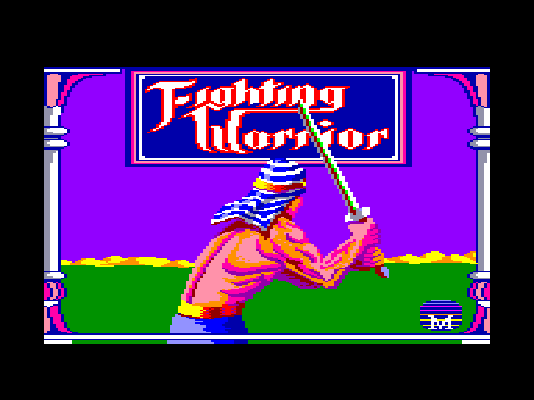 screenshot of the Amstrad CPC game Fighting Warrior by GameBase CPC
