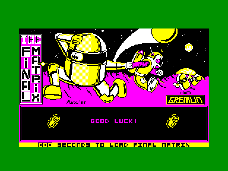 screenshot of the Amstrad CPC game Final matrix (the) by GameBase CPC