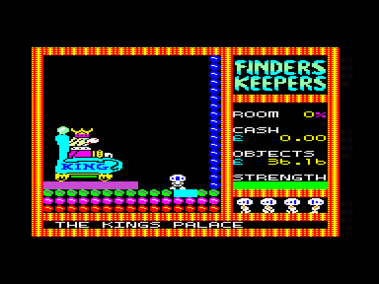 screenshot of the Amstrad CPC game Finders Keepers by GameBase CPC