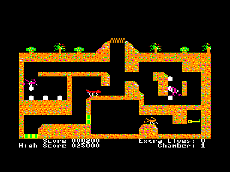 screenshot of the Amstrad CPC game Fire ant by GameBase CPC
