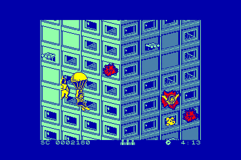 screenshot of the Amstrad CPC game Firetrap by GameBase CPC