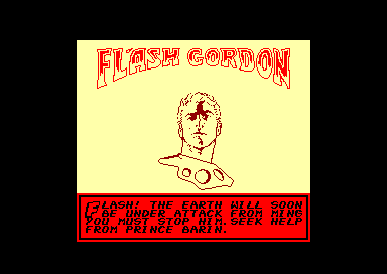 screenshot of the Amstrad CPC game Flash gordon by GameBase CPC