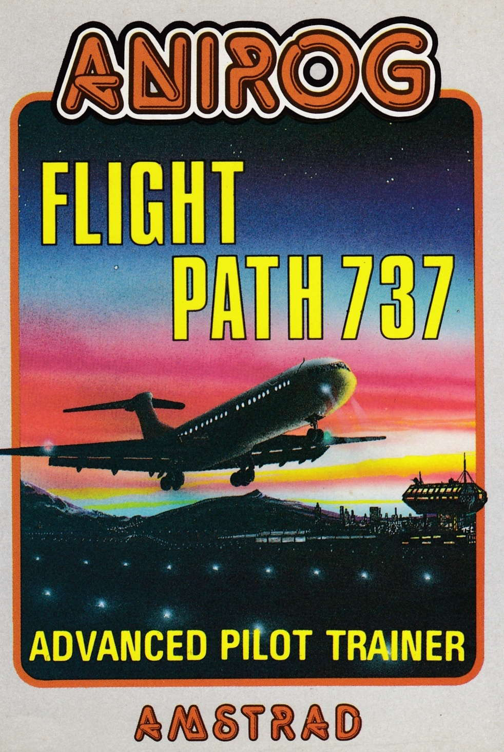 cover of the Amstrad CPC game Flight Path 737  by GameBase CPC
