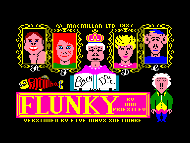 screenshot of the Amstrad CPC game Flunky by GameBase CPC