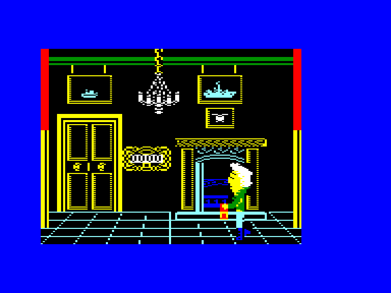 screenshot of the Amstrad CPC game Flunky by GameBase CPC