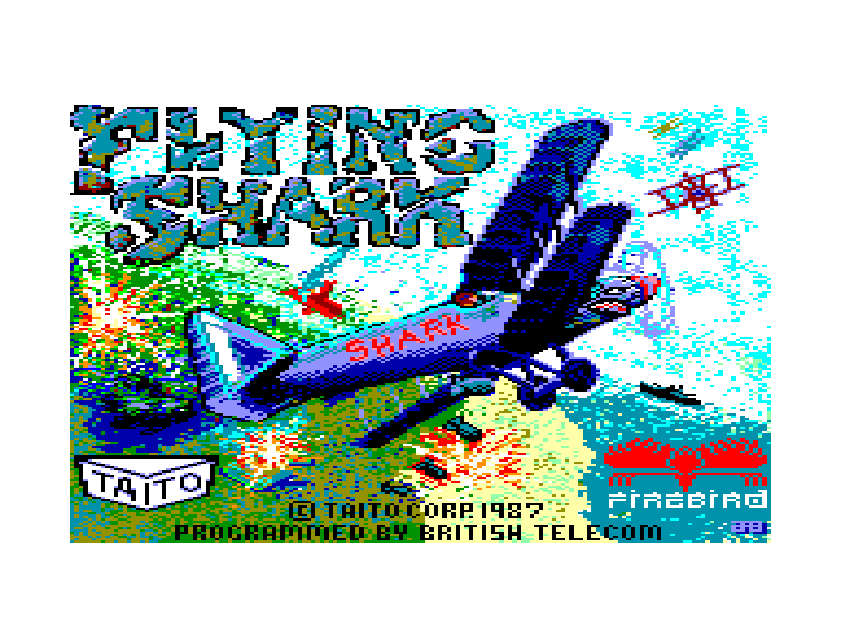 screenshot of the Amstrad CPC game Flying Shark by GameBase CPC