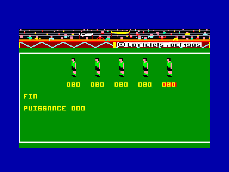 screenshot of the Amstrad CPC game Foot 3d by GameBase CPC