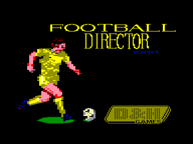 screenshot of the Amstrad CPC game Football director by GameBase CPC
