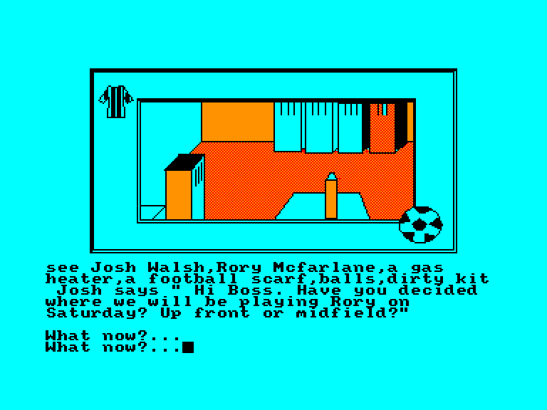 screenshot of the Amstrad CPC game Football Frenzy by GameBase CPC