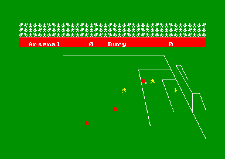 screenshot of the Amstrad CPC game Football Manager by GameBase CPC
