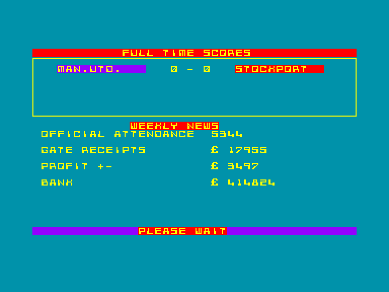 screenshot of the Amstrad CPC game Footballer (the) by GameBase CPC