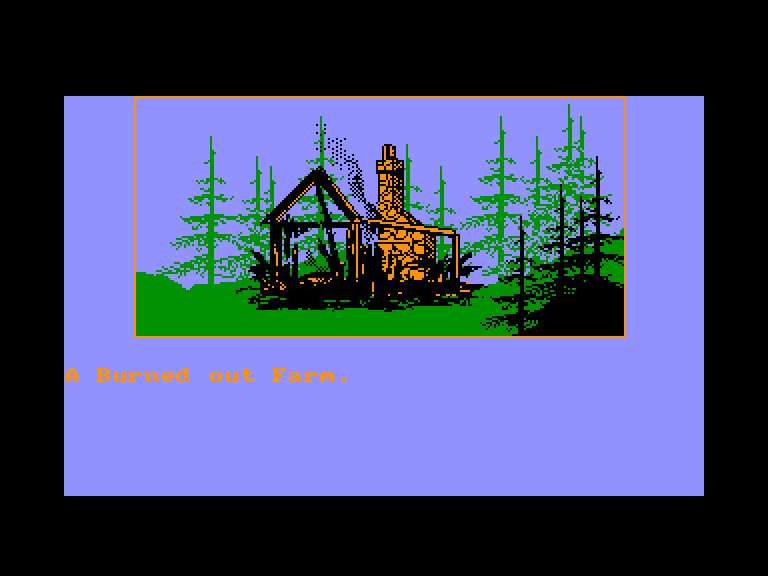 screenshot of the Amstrad CPC game Forest at Worlds End (the) by GameBase CPC