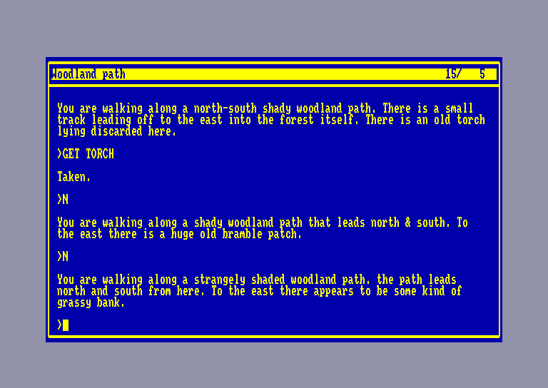 screenshot of the Amstrad CPC game Forestland by GameBase CPC