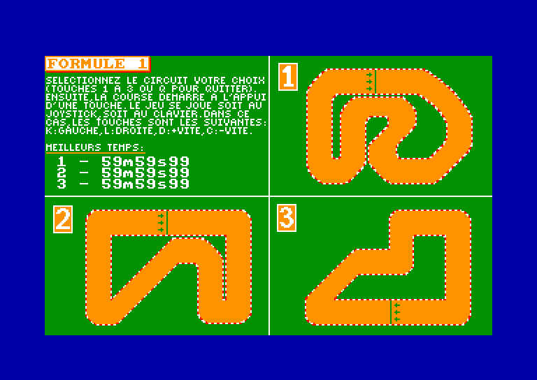 cover of the Amstrad CPC game Formule 1  by GameBase CPC