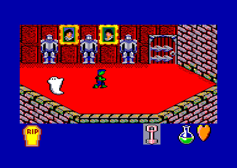 screenshot of the Amstrad CPC game Frankenstein junior by GameBase CPC